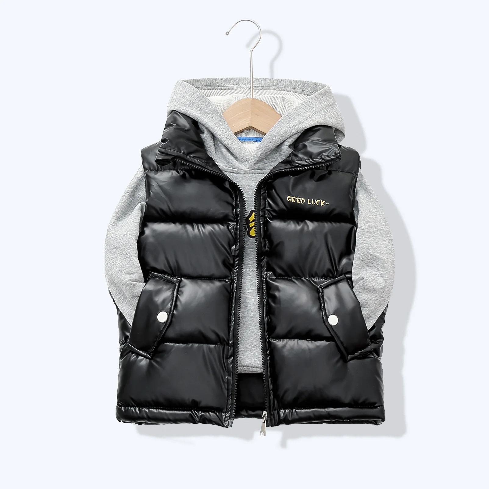 Autumn Winter Children Vest Baby Boys Girls Thicken Zipper Outerwear Kids Keep Warm Solid Color Waistcoats children vest