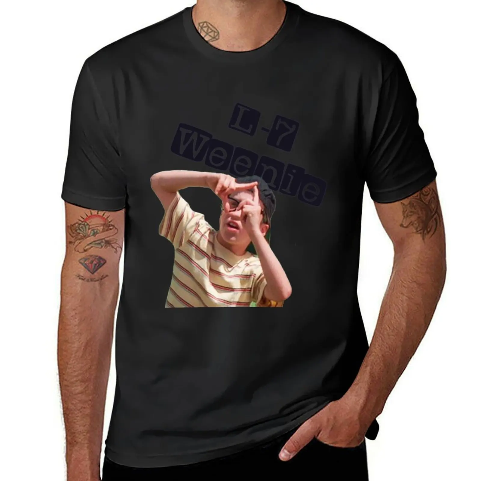 

L 7 Weenie Sticker T-Shirt new edition animal prinfor boys plain mens plain t shirts