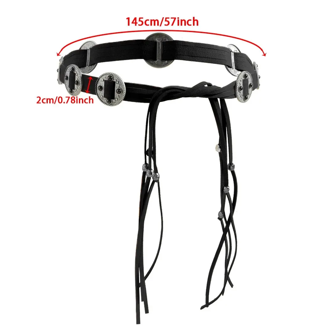 Women's Belt Vintage Y2K Ethnic Bohemian Style Waist Chain 2023 New Summer Bohemian Belt with Dress Jeans Belt Women Waistband