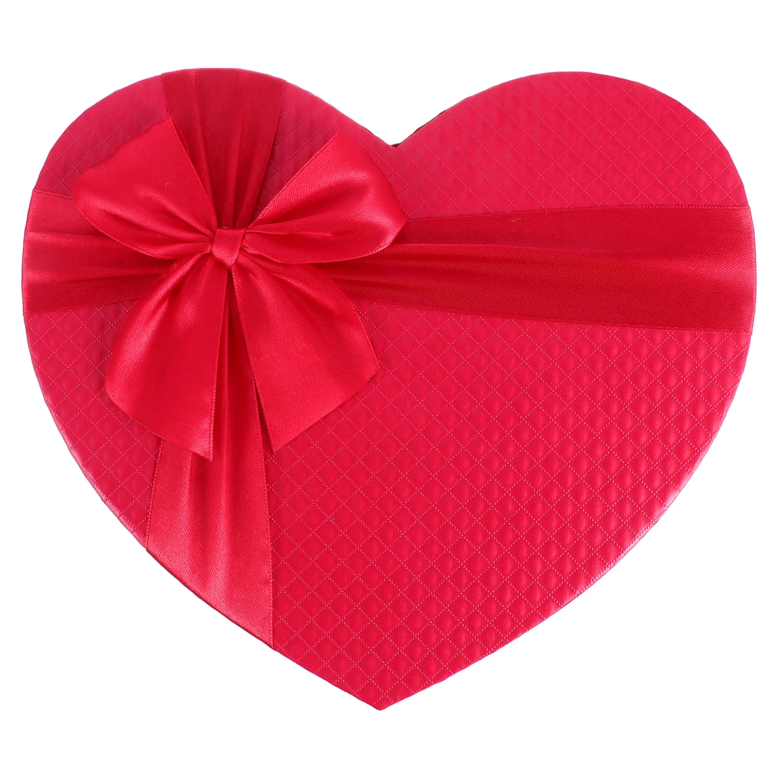 

Heart Shaped Gift Box with Cover and Ribbon for Wedding Bridal Shower Mothers Day Gifts Red
