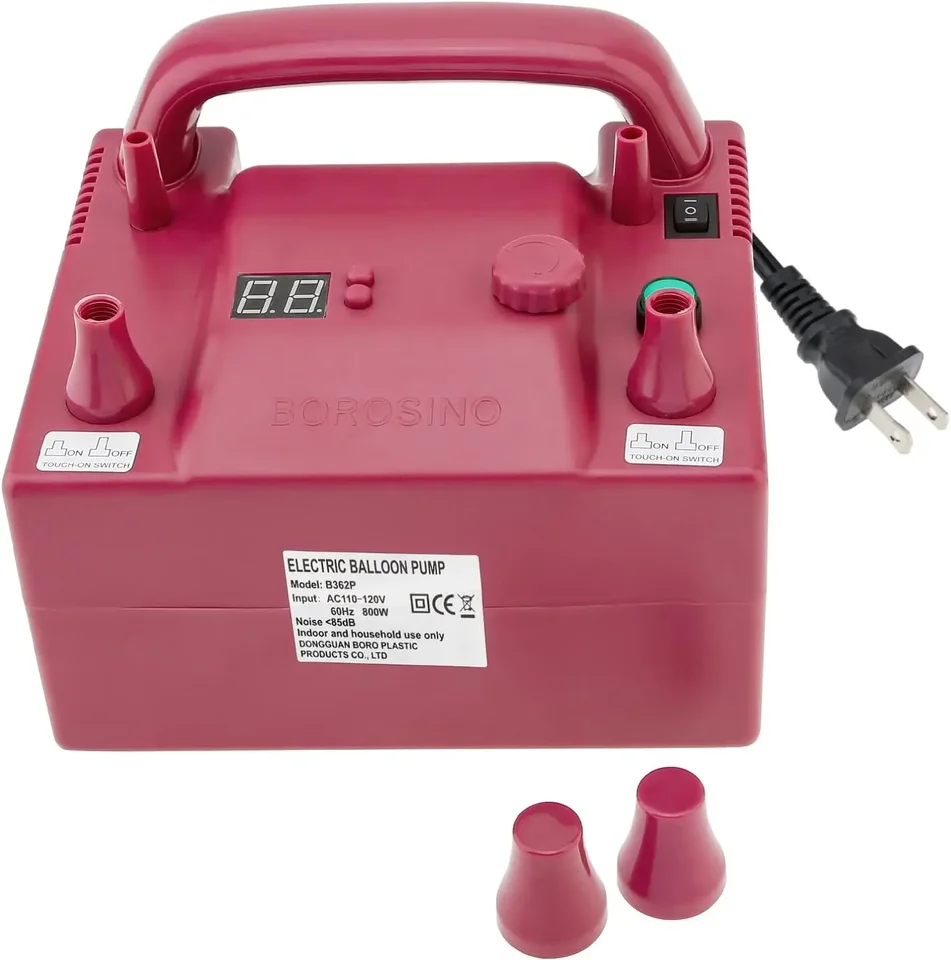 Portable Electric Balloon Air Inflator Dual Nozzle Pump