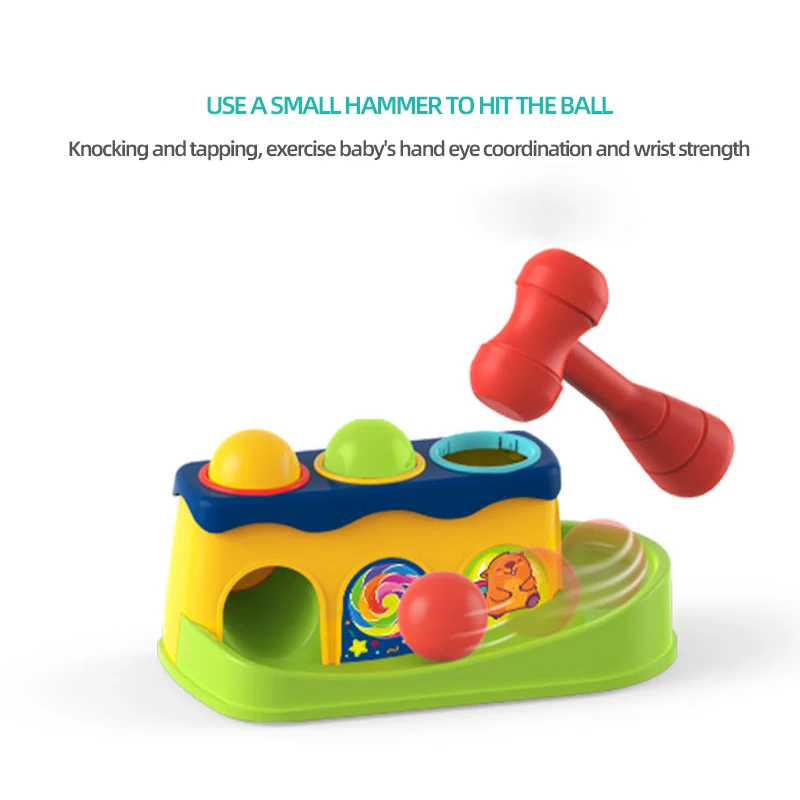 Children's tapping making sounds and hitting ground mice puzzle parent-child interactive toys baby puzzle toys