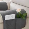 5 Pcs Recliner Covers Sherpa Arm Covers for Recliner Chair with Storage Pockets Headrest Cover for Recliner Chair Armchair 3
