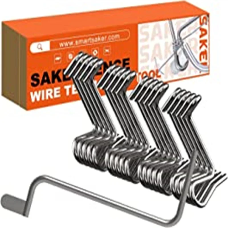 

Saker Fence Wire Tightener Reusable Tighteners for Repair Loose Sagging Strands Barbed Steel Wire Home Garden Twisting Tool