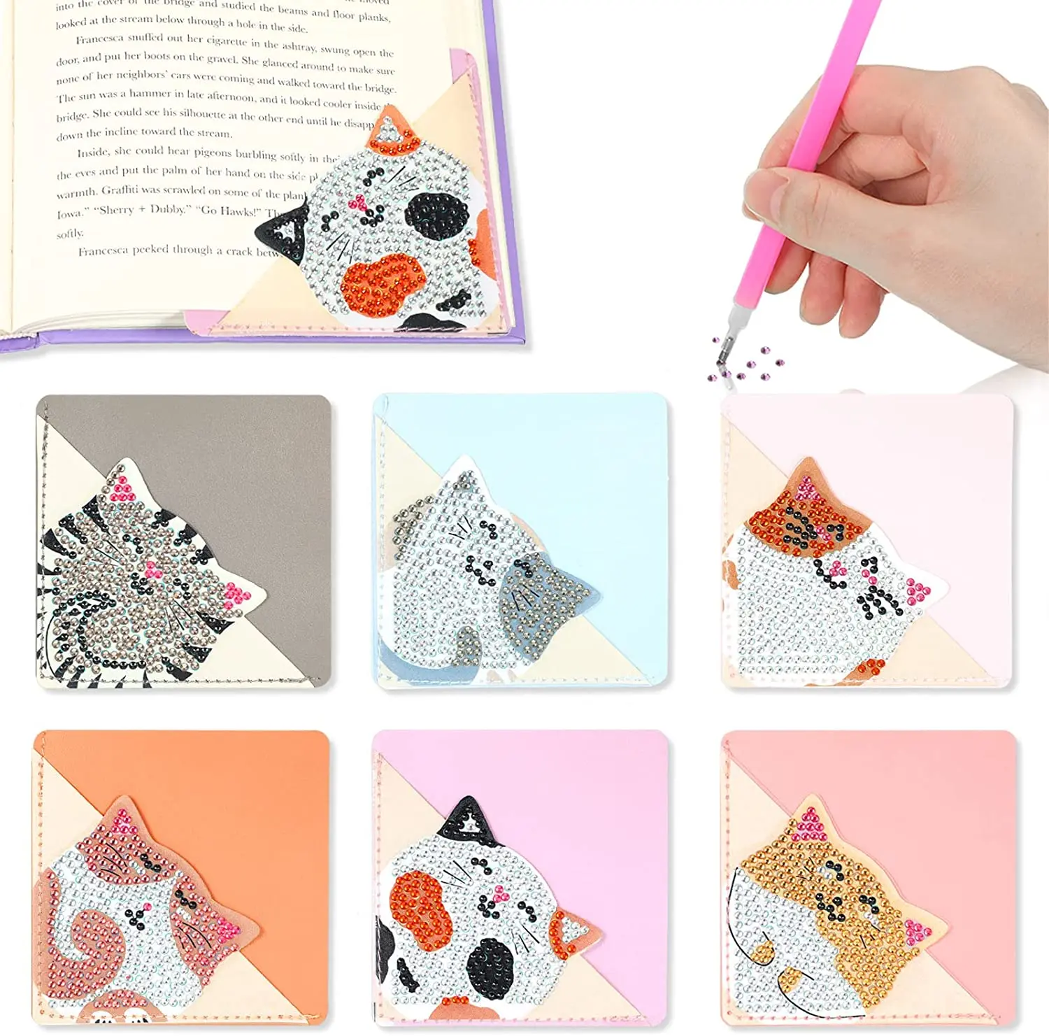 DIY Diamond Painting Bookmarks Handmade 5D Diamond Art Bookmarks