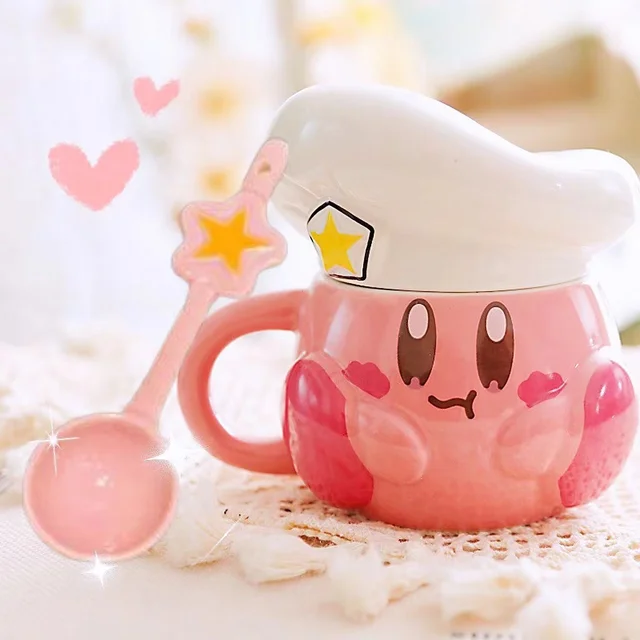  Roffatide Cartoon Pink Cook Kirby Mugs: Kirby Novelty