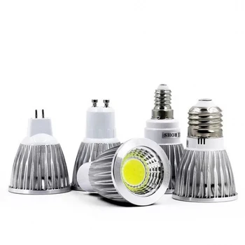 LED 조명, 9W 12W 15W 20W COB MR16 GU10 E27 E14 LED 통 스포트라이트 램프 고출력 전구 MR16 E27 GU10 GU5.3 E14 COB 전구