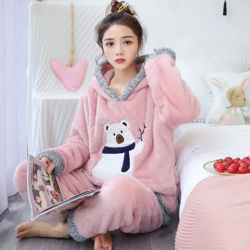 Buy online Women Fur Long Sleeve Pyjama Nightwear Set from sleepwear for  Women by Tag 7 for ₹1199 at 66% off | 2024 Limeroad.com