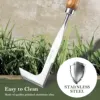 EZARC Crack Weeder Crevice Weeding Tool 11.2" Stainless Steel Manual Weeder L-Shaped Puller Spatula Weeding Sickle 4