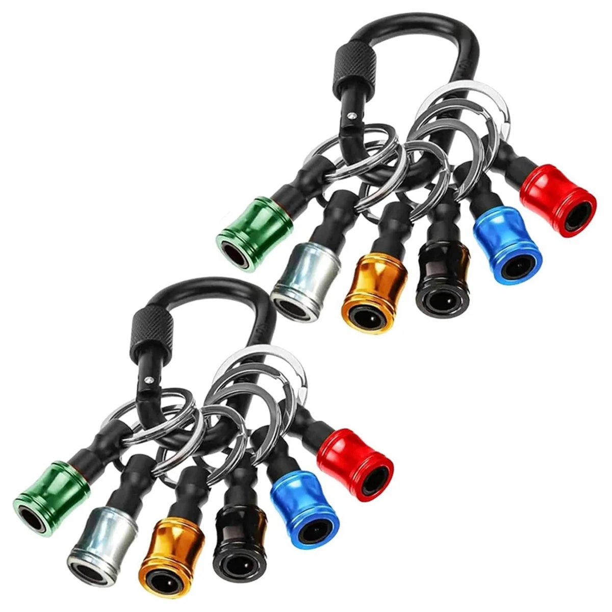 ABP-12Pcs 1/4In 육각 섕크 스크루 드라이버 비트 홀더, 연장 바 키 체인 드릴 나사 어댑터 드릴, 휴대용 드릴 비트 홀더