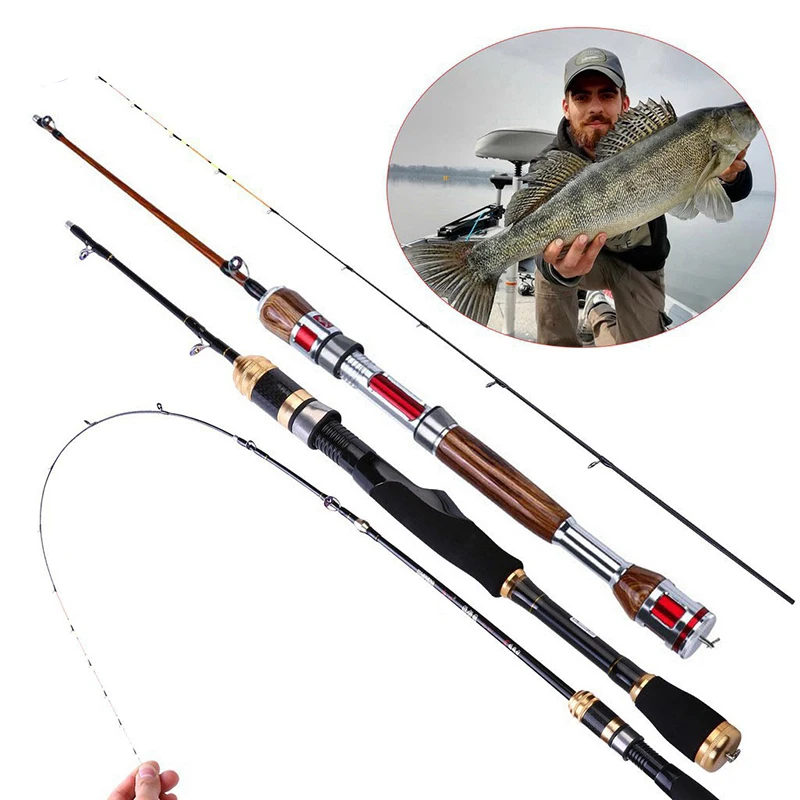 Sougayilang Raft Fishing Rod Titanium Alloy 2 Sections Adjustable Length Telescopic Fishing Pole Portable Boat Fishing Rod 2