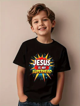 Children's 'Jesus is My Superhero' Christian T-Shirt