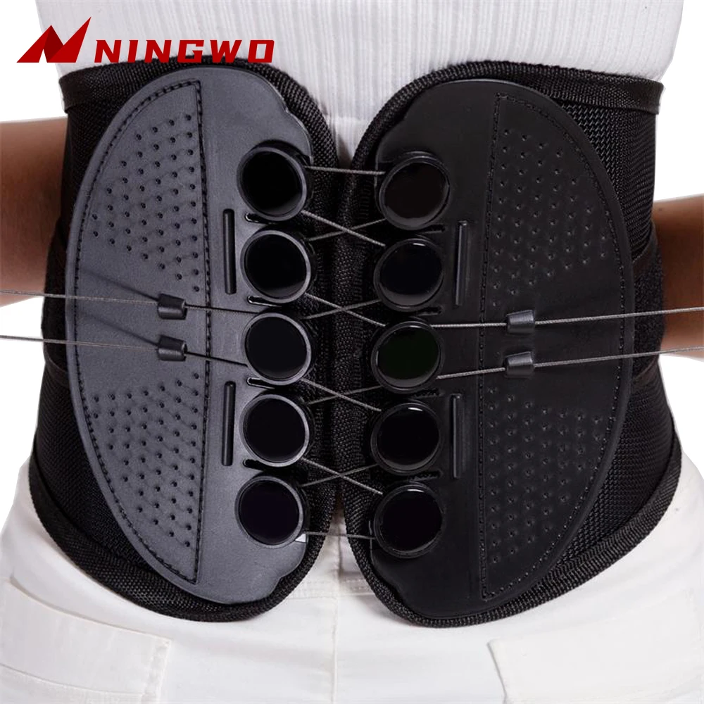 

New Double Pull Medical Waist Brace Back Lumbar Support Corset Woman Man Waist Trimmer Belt Injury Muscle Posture Corrector Belt