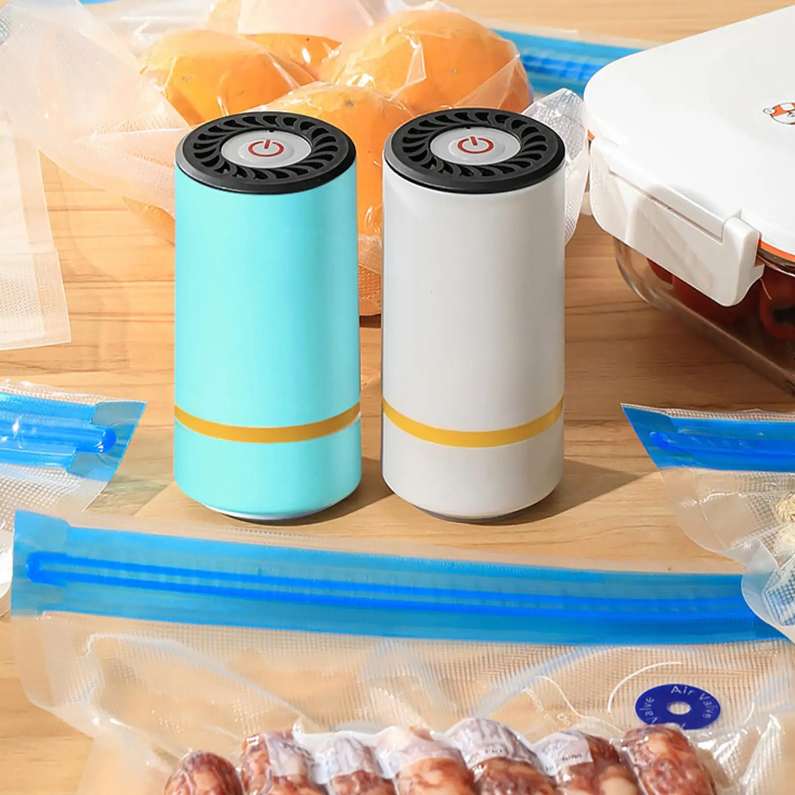 

Compressed Bag Electric Pump Travel Vacuum Bag Pump Mini Vacuum Sealer Machine Space Saver for Clothes Food Organizer V1G3