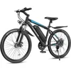 26'' 1000W Peak Ebike,Electric Bike for Adults, Up to 50 Miles 21.7MPH Electric Mountain Bike with 48V 374.4WH Removable Battery 1
