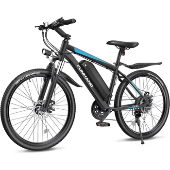 26'' 1000W Peak Ebike,Electric Bike for Adults, Up to 50 Miles 21.7MPH Electric Mountain Bike with 48V 374.4WH Removable Battery 1