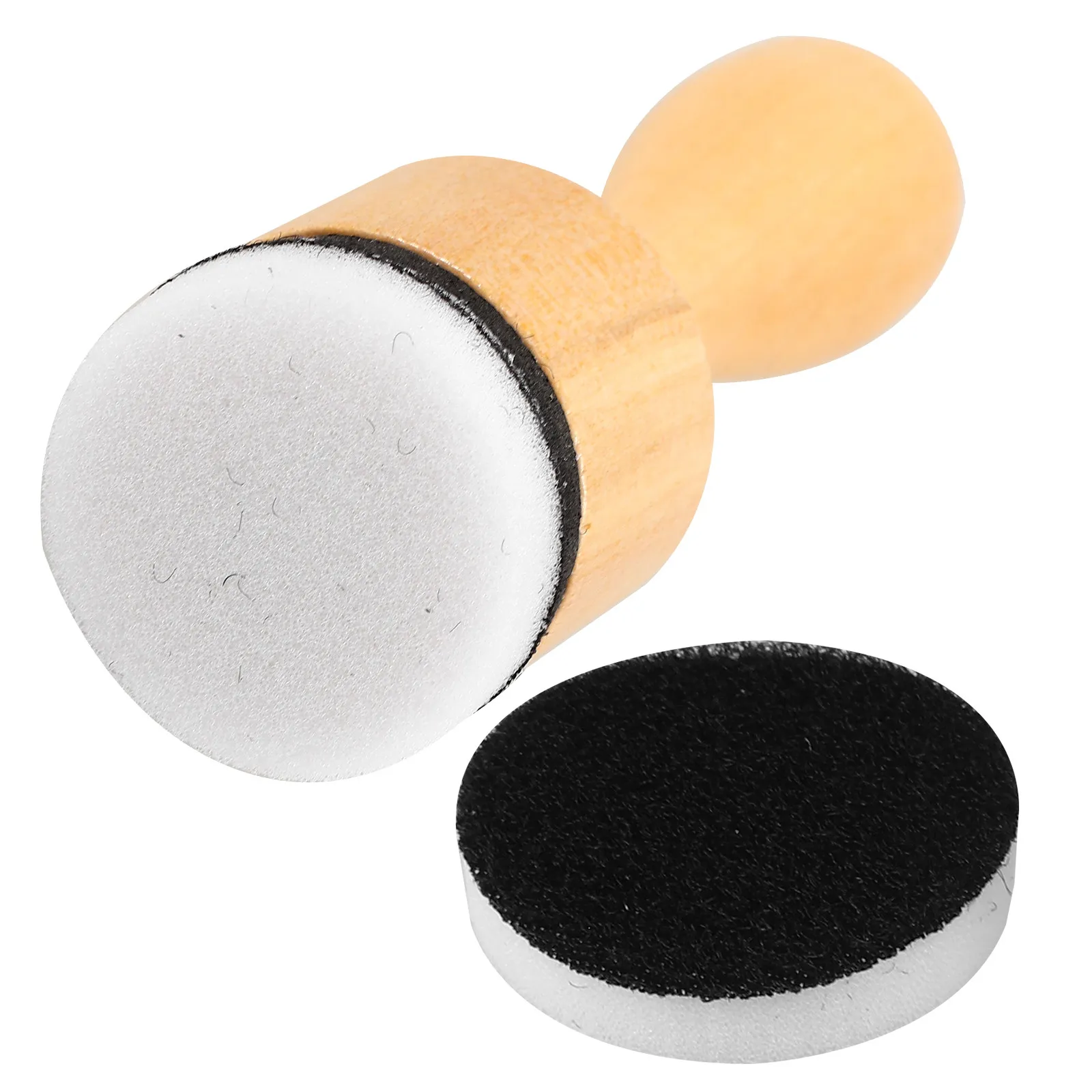 1세트 미니 잉크 블렌딩 도구 간편 사용 원형 스펀지 패드 리필 가능 디스트레스 잉크 패드 카드 제작 엠보싱 아트용