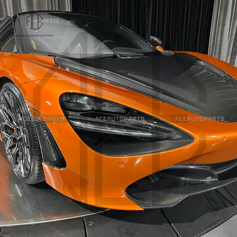 

For Mclaren 720S Dry carbon fiber headlights frame for Mclaren 720S carbon fiber headlamp trim for 720S headlamp cover