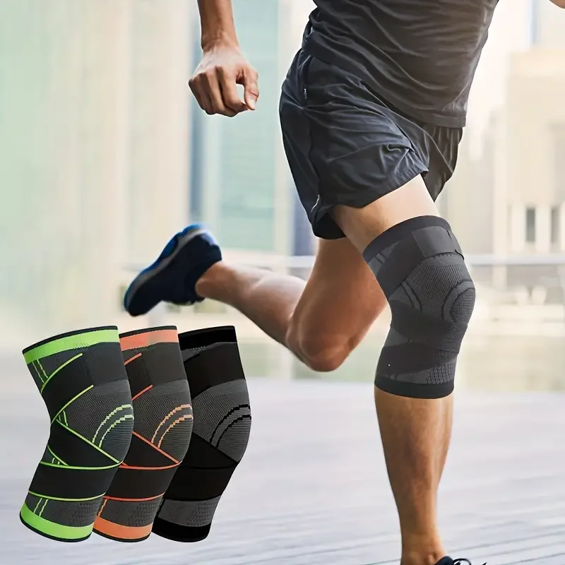 Knee pads 1PC sports pressurized elastic for running hiking meniscus tear arthritis joint pain relief