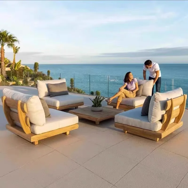 Sofa for 1 Person Modern Backyard Outdoor Furniture Sofas Garden Balcony Couch Patio Sets