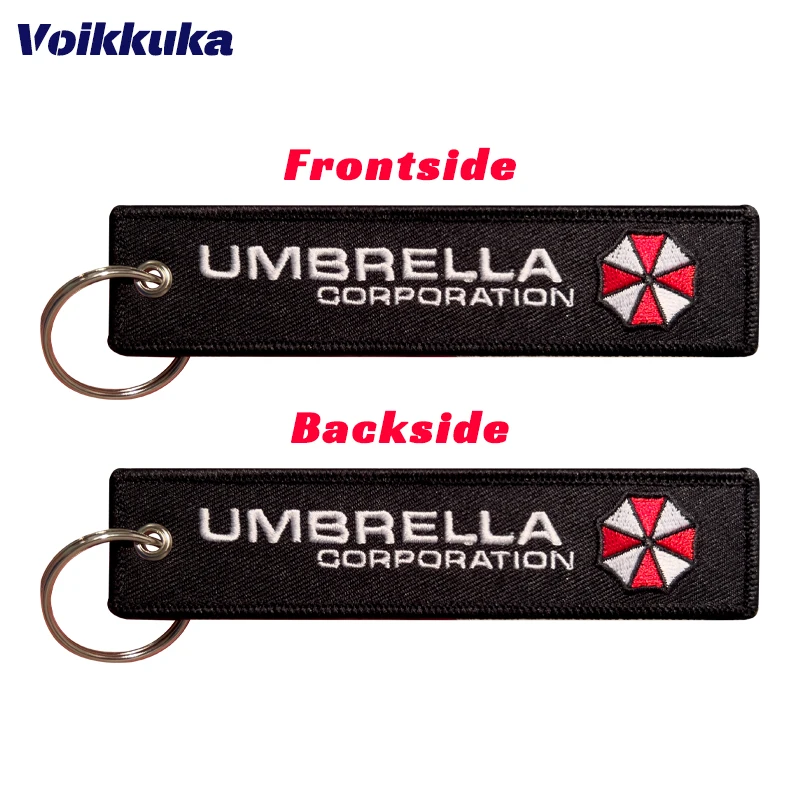 Resident Evil Umbrella Corporation Double Sided Embroidered Key