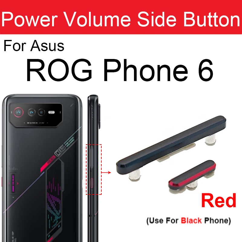 Per Asus Rog Phone 6 Power Volume Button Flex Cable On Off Power Volume Side Keys Flex Ribbon Parts