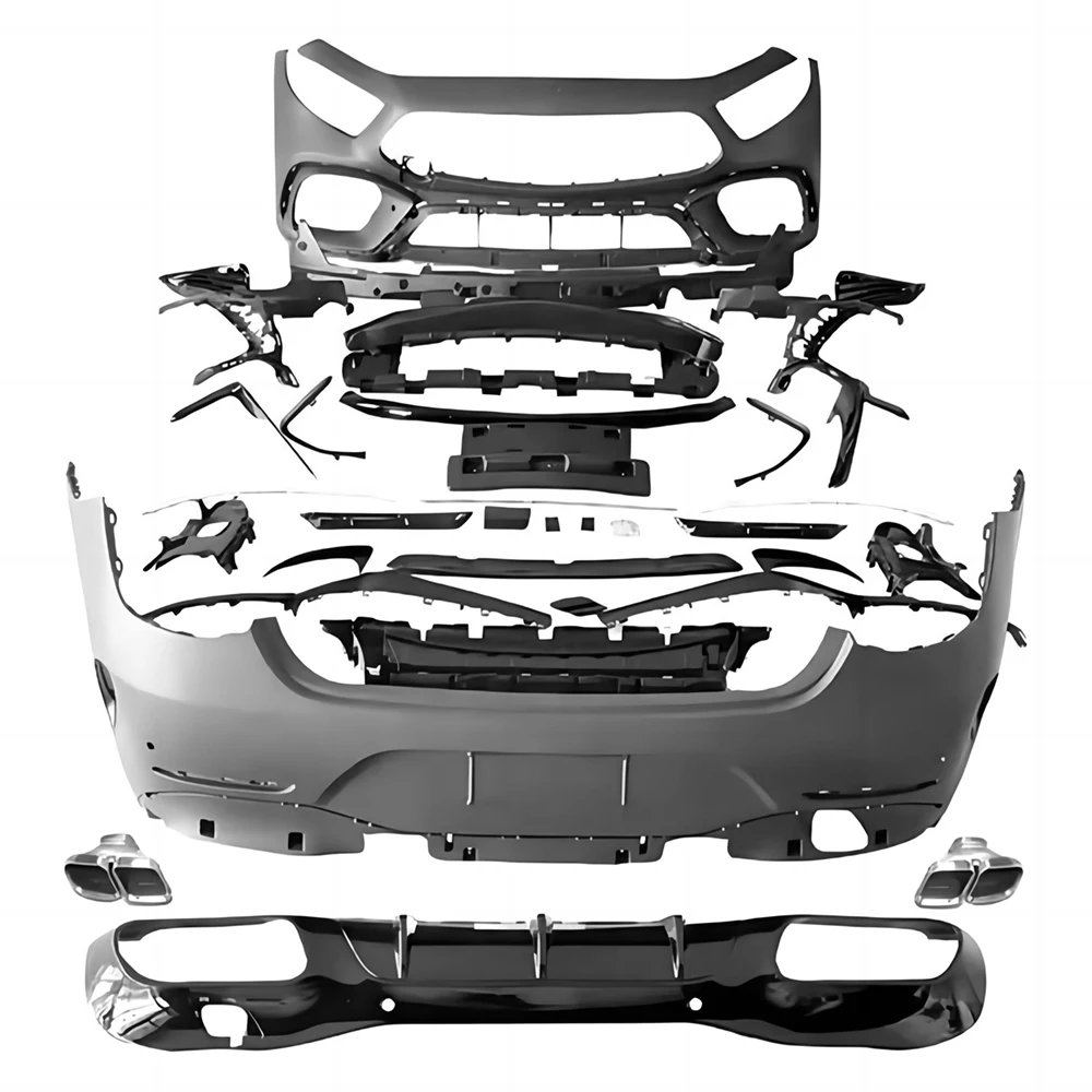 

Полный комплект для Benz CLS Class W257 CLS260 CLS300 CLS350 CLS400 CLS450, 19 обновлений до CLS63, передний и задний бампер