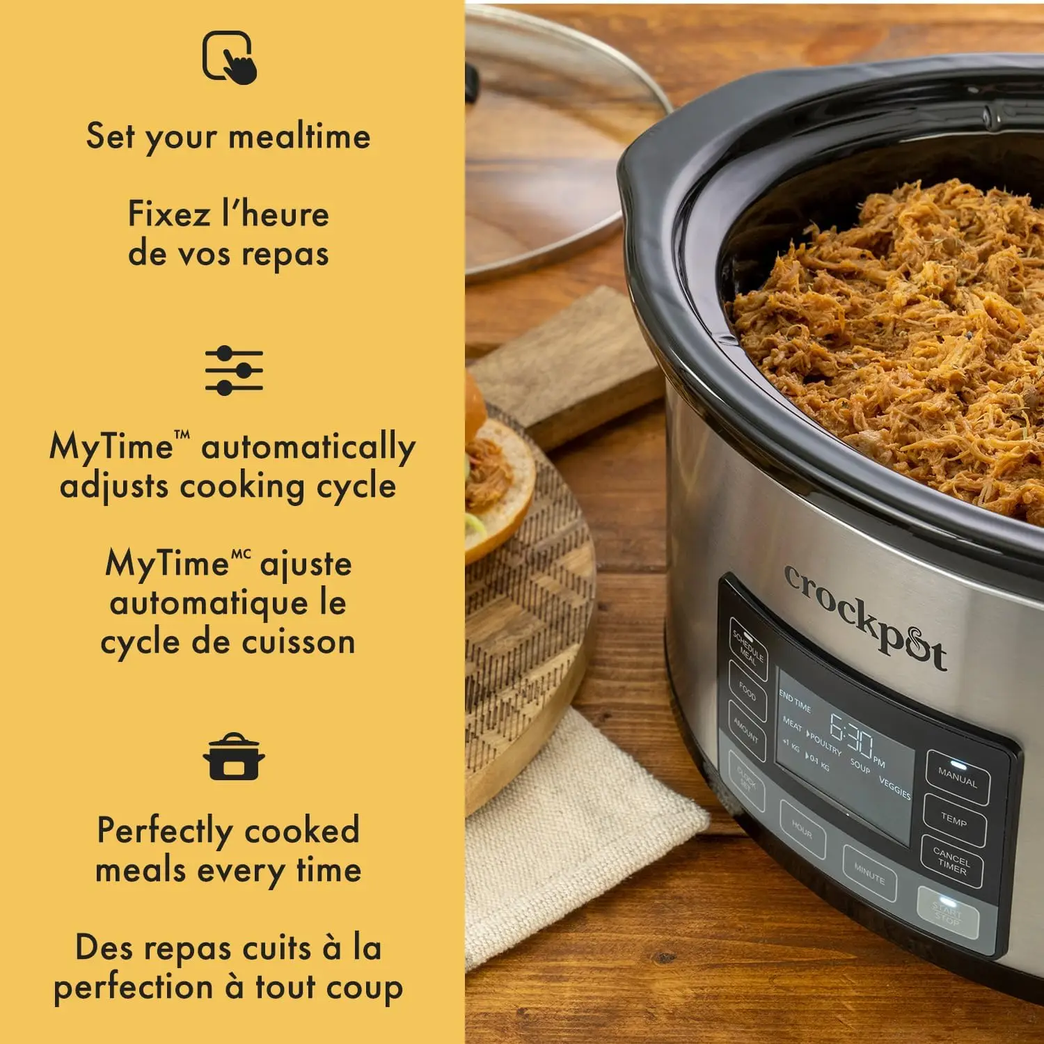 Programmable Slow Cooker (2102511) - Stainless Steel, 6 Qt 4