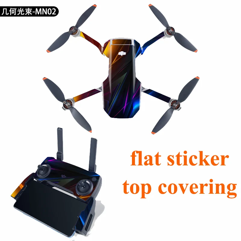Protective Sticker For DJI MAVIC MINI Drone Body Controller Flat Covering Decorative Sticker Flim Top Cover Waterproof PVC ACC