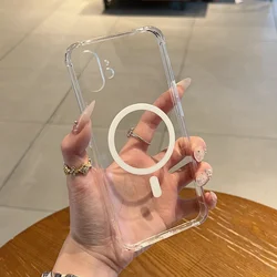 Transparent Magnetic Protective Phone Case with TPU Sides and Plastic Back - Nothing Phone (1) (A1)