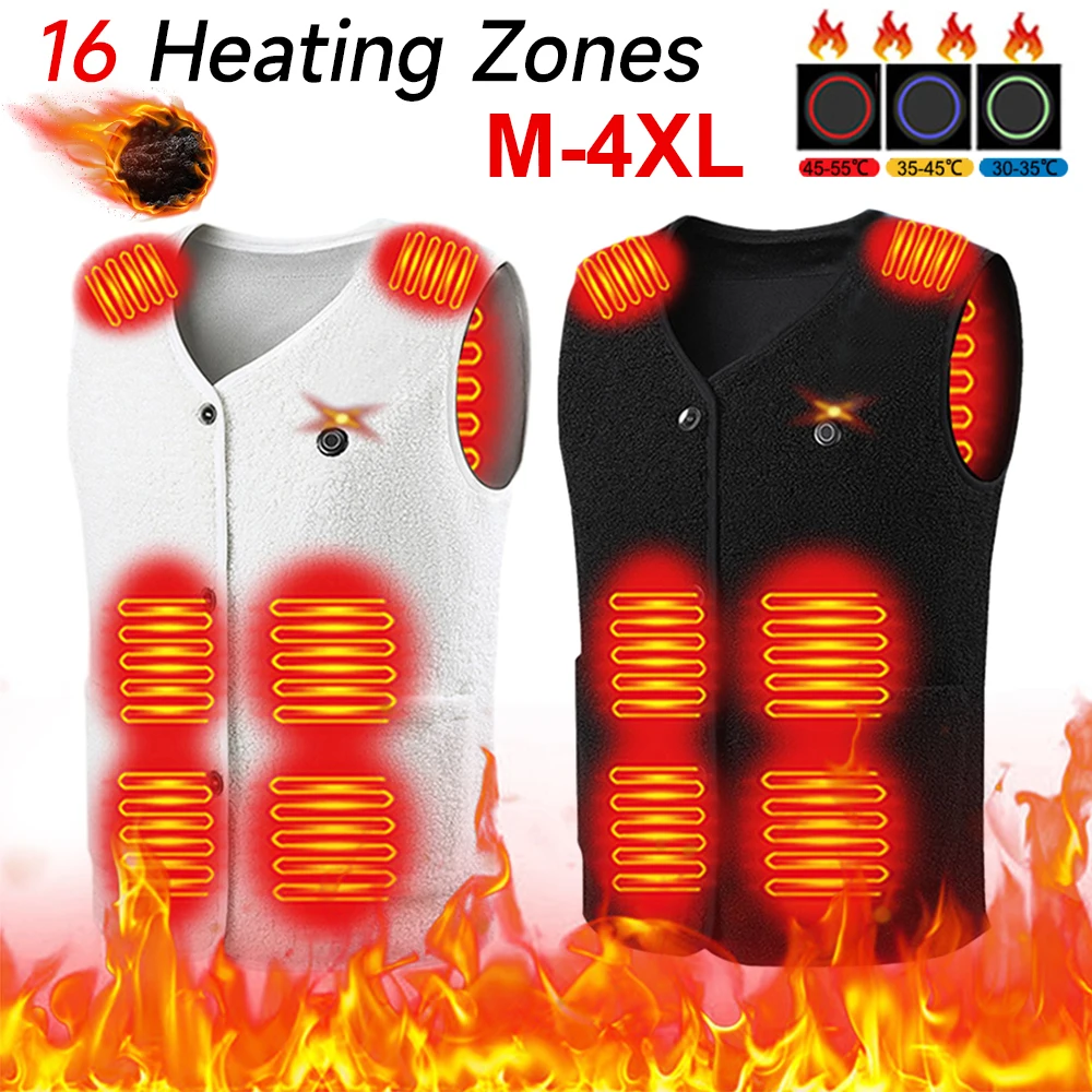 Usb Heated Vest 2/4/8/9 Places Hiking Vests Jacket Men/Women Outdoor  Clothes Winter Fishing Hunting Heating Waistcoat Veste - AliExpress