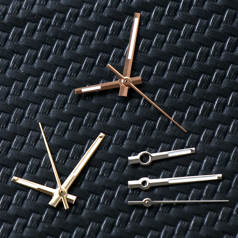 8*12*12.5mm NH35 Watch Accessories Hand for Seiko NH35 NH36 Movement Watch Needle Hands for Datejust Green Luminous Silver Gold