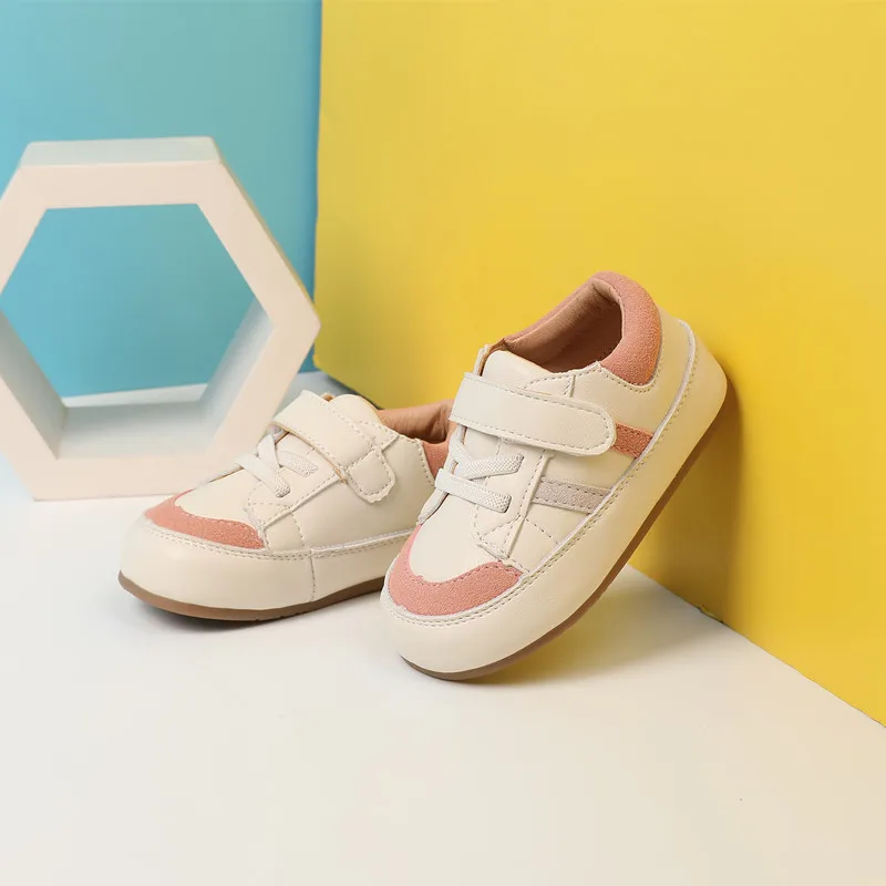 0-5 Years New Baby Shoes For Boy Leather Toddler Barefoot Shoes Soft Sole Outdoor Kids Tennis Fashion Little Girls Sneakers - 4