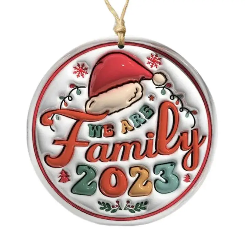 

Забавный Рождественский кулон, акриловый гильзовый шар, Рождественский Декор, елочные украшения, праздничный кулон для дверных ручек елки