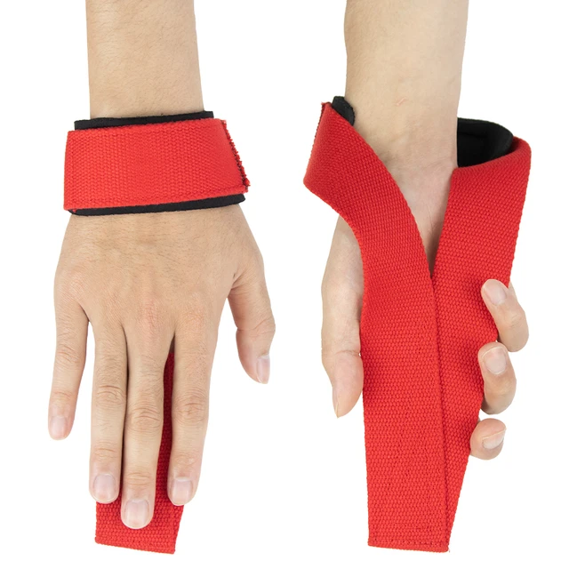 1 Pair Gym Lifting Straps Fitness Gloves Hand Wrist Belt