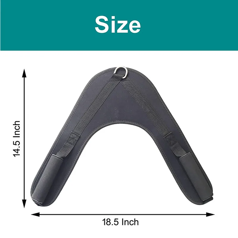 Description Picture 3 of itemNylon Fitness Abdominal Crunch Straps Ab Exercise Pulling Harness Shoulder Strap Belt Home Barbell Gym Equipment Accessories