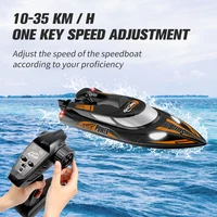 HXJ-810 High Speed ​​Turbojet Speedboat 35km/h 2.4GHz Dual High Speed ​​Motor Remote Control Speedboat Adult Children Toy 2