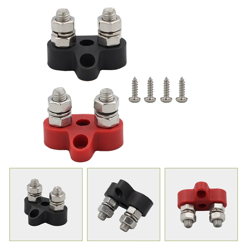 

2 Pcs Strips 48v Distribution Block Car for Car Batterys Bus