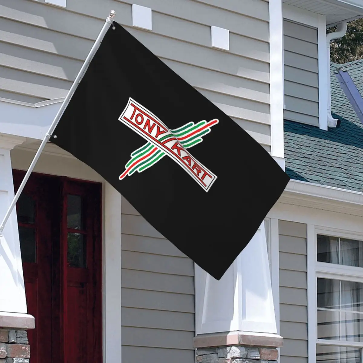 Tony Kart Garden Flag Beach Lighthouse Ocean Yard Flag Outdoor Yard Lawn House Decoration