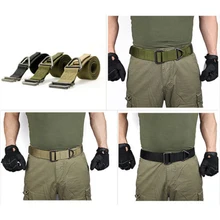 

Men Outdoor Survival Tactical Belt Adjustable Emergency Rescue Rigger Military Belt