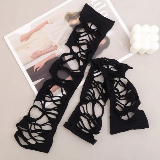 Irregular Hollow Fishnet Stockings 30