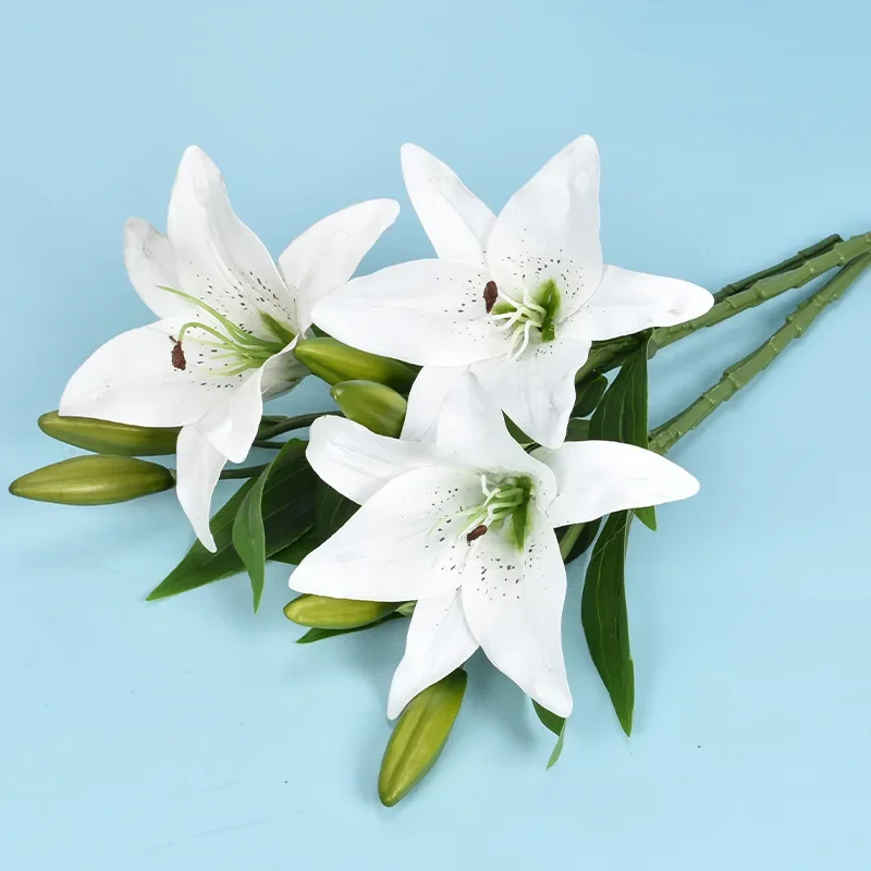Elegant Artificial Lily Flower Arrangement for Wedding and Home Decor