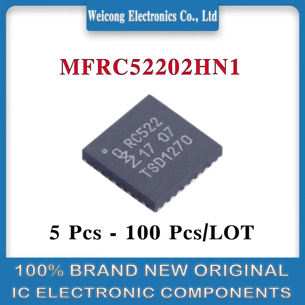 

New MFRC52202HN1 MFRC52202 MFRC522 MFRC RC522 IC RFID READER 13.56MHZ 32HVQFN