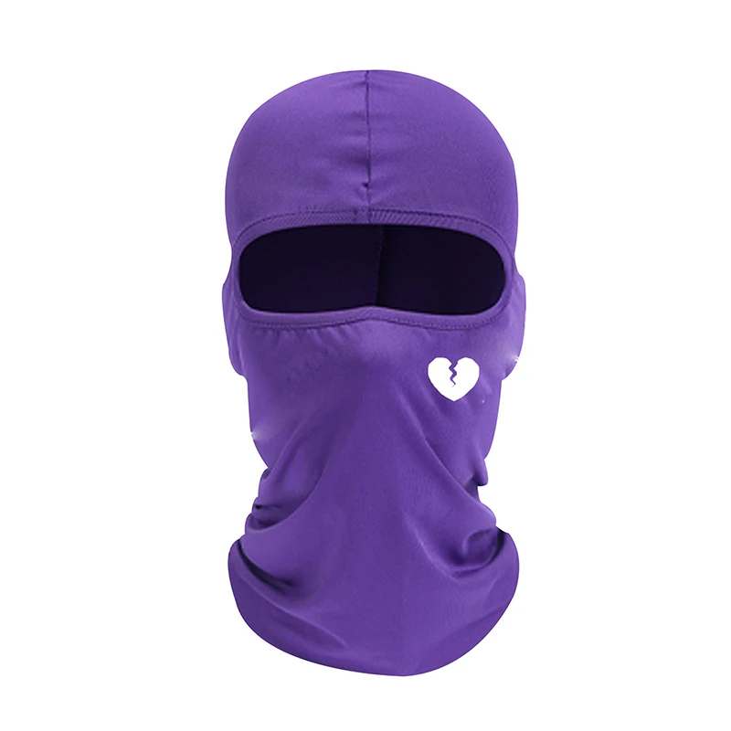 Hat With Heart Broken Pattern Autumn And Winter Warm Ski Cold Hat Unisex And Windproof Solid Raw Decor Fashion Balaclava