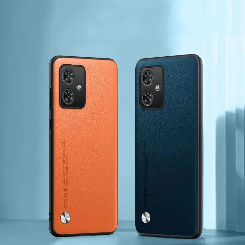 Telefon Fall Für Motorola G56 G86 G05 G54 G34 G24 G14 G15 G35 G45 G55 G75 Plain Haut Zurück Abdeckung Für Moto G54 G84 G85 PU Leder