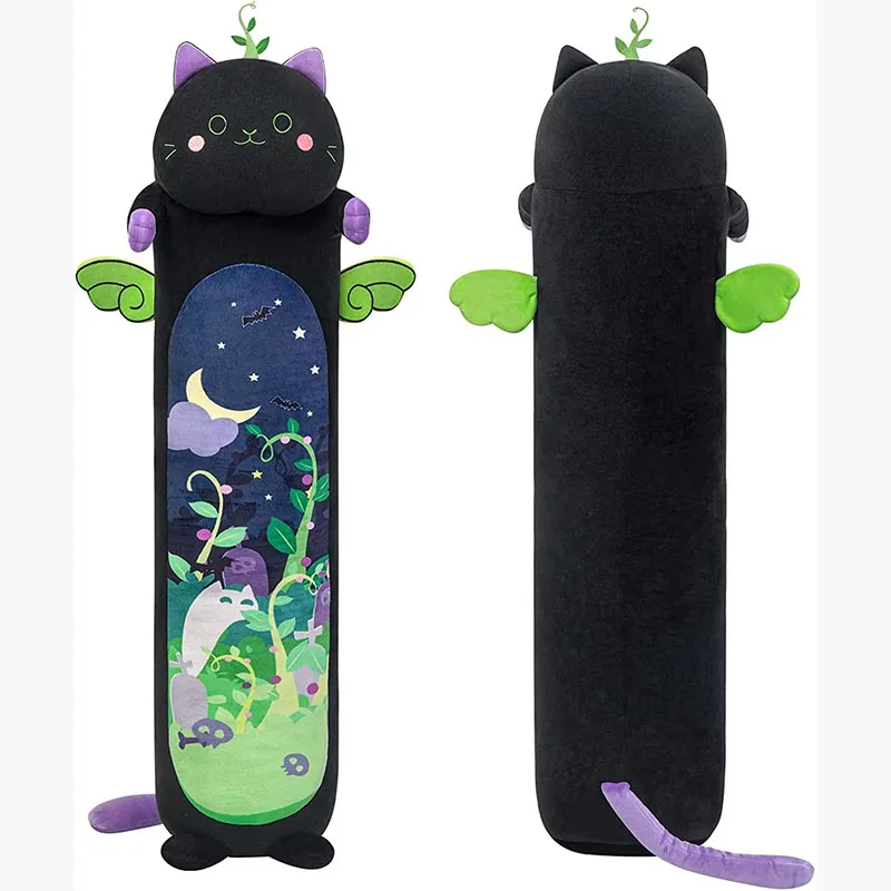 Cute Cat Long Plush Pillow Plush Long Cat Doll Pillow Long Pillow