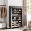 Non-woven dustproof shoe rack 6-layer 8-layer 10-layer large space storage corridor shoe replacement area must be available 1