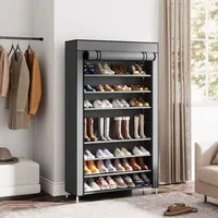 Non-woven dustproof shoe rack 6-layer 8-layer 10-layer large space storage corridor shoe replacement area must be available 1