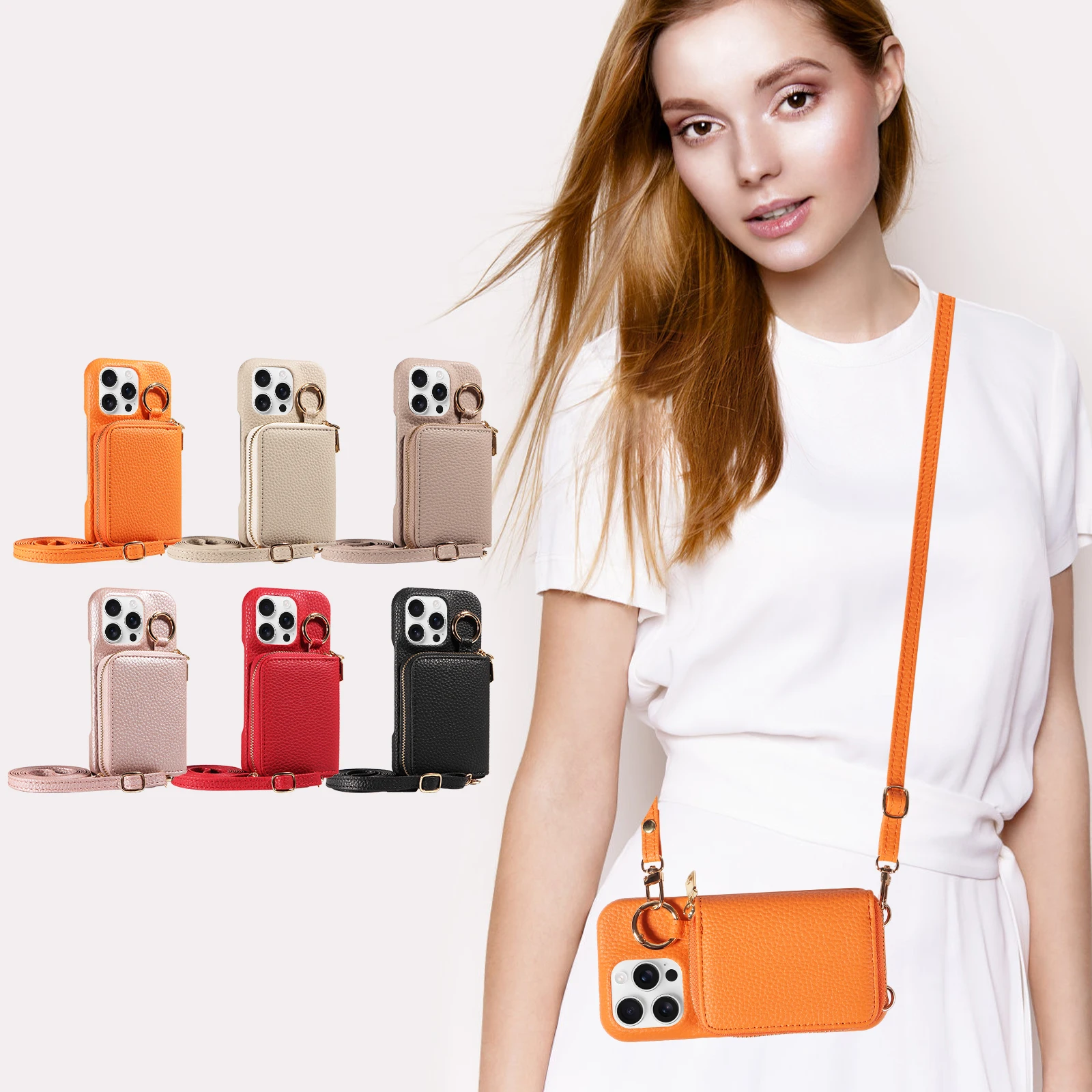 Premium PU Leather Phone Case with Multiple Card Slots, Anti-Drop Protection, and Wallet Functionality