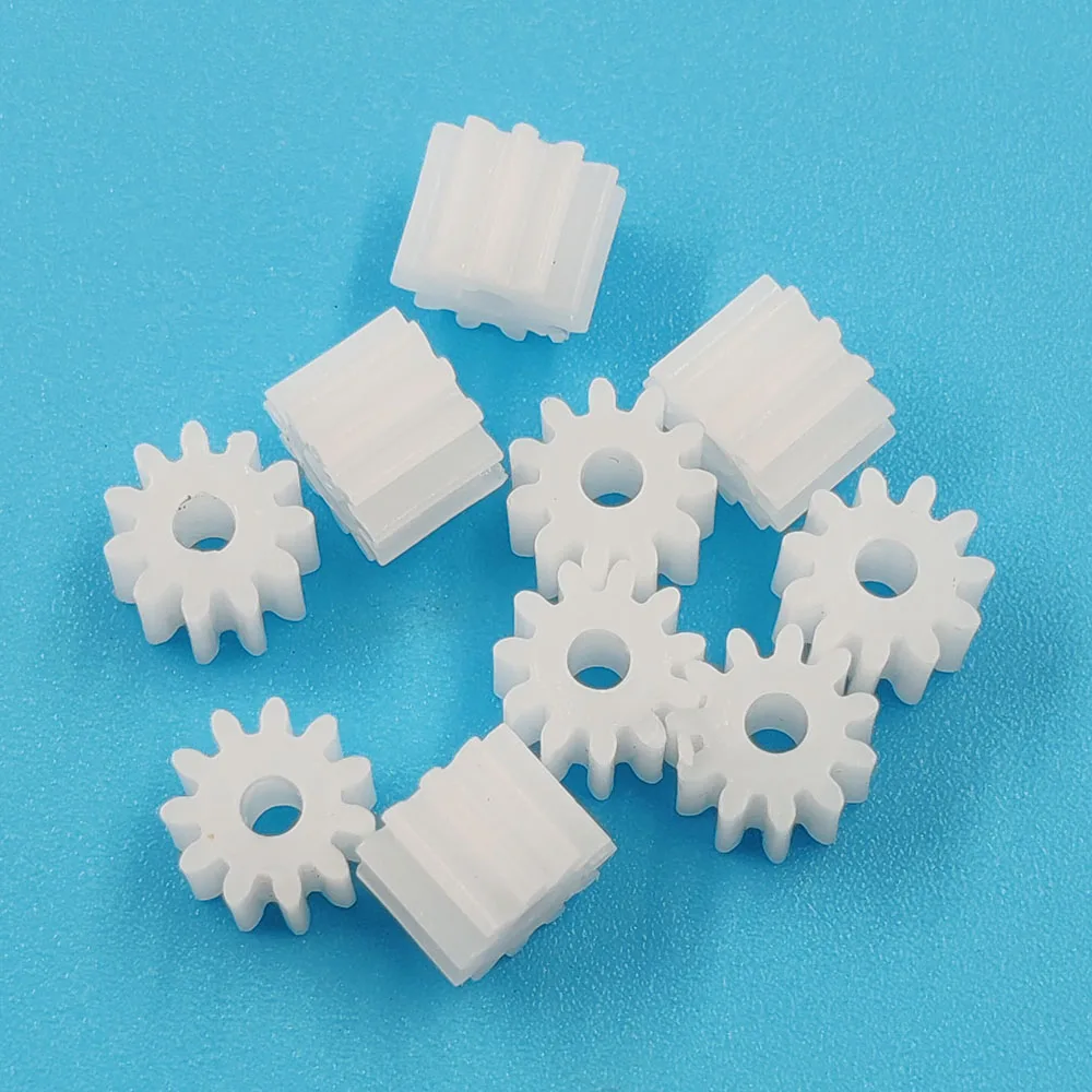 112A 0.5M Pinion Modulus 0.5 11 Teeth Plastic Gear Motor Fitting Toy Parts 10pcs/lot motor gear transmission gear electric bike gear cassette deck tape gear electric chain saw gear